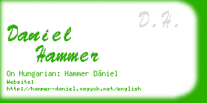 daniel hammer business card